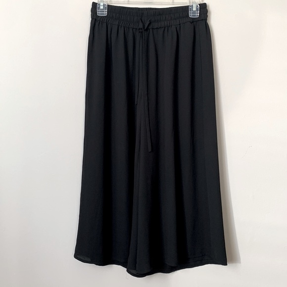 BABATON | black cropped wide-legged culotte pants - Picture 7 of 12